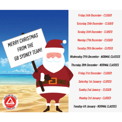 <center>GB Sydney Will Be<br>Closed This Christmas</center> image